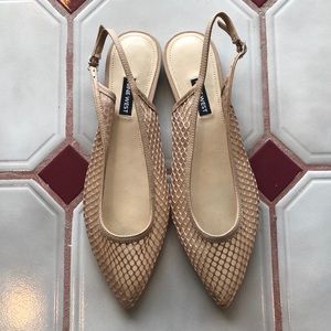 Nine West Blush/Nude Sling back flats brand new!